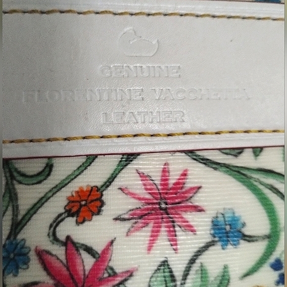 Rare Vintage Dooney & Bourke Italian Vacchetta Satchel Convertible - Picture 7 of 16